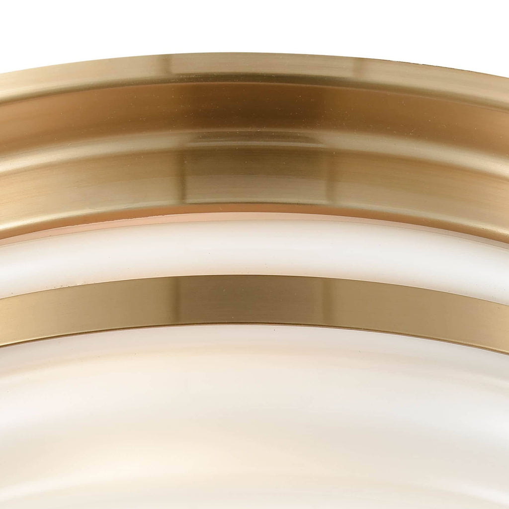 Satin Brass 3 Light Flush Mount S796395