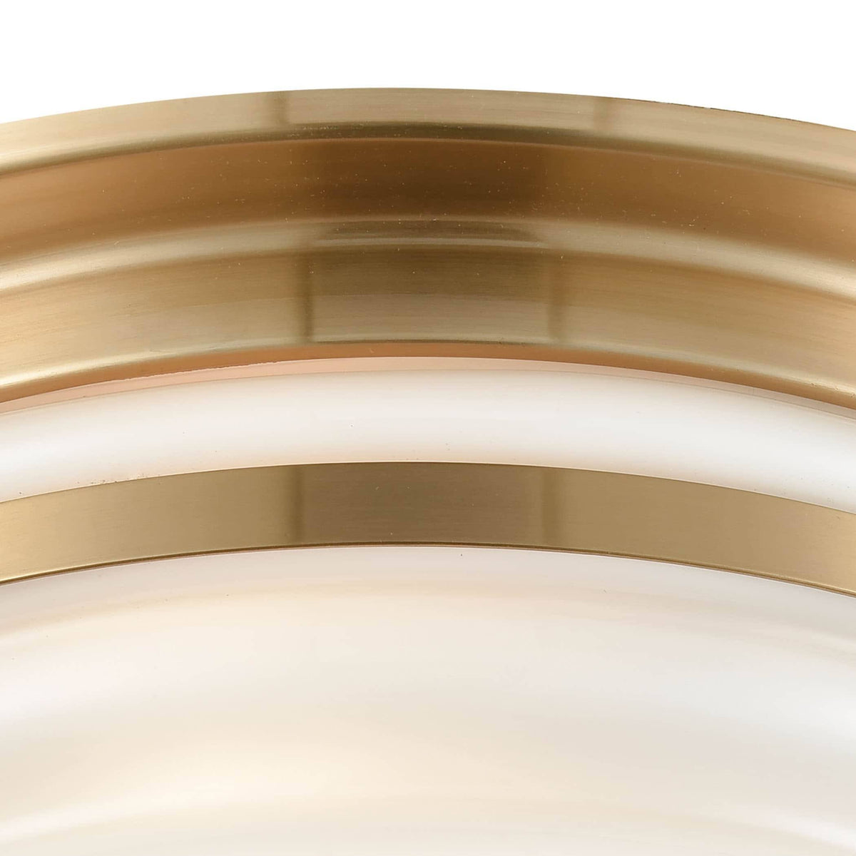 Satin Brass 3 Light Flush Mount S796395