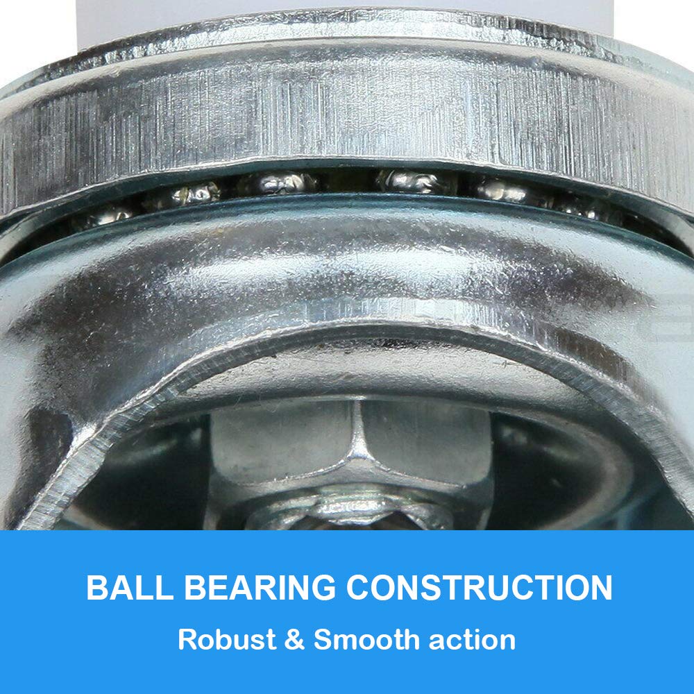 Set of 4 Expanding Stem Casters with and Without Brakes M7799