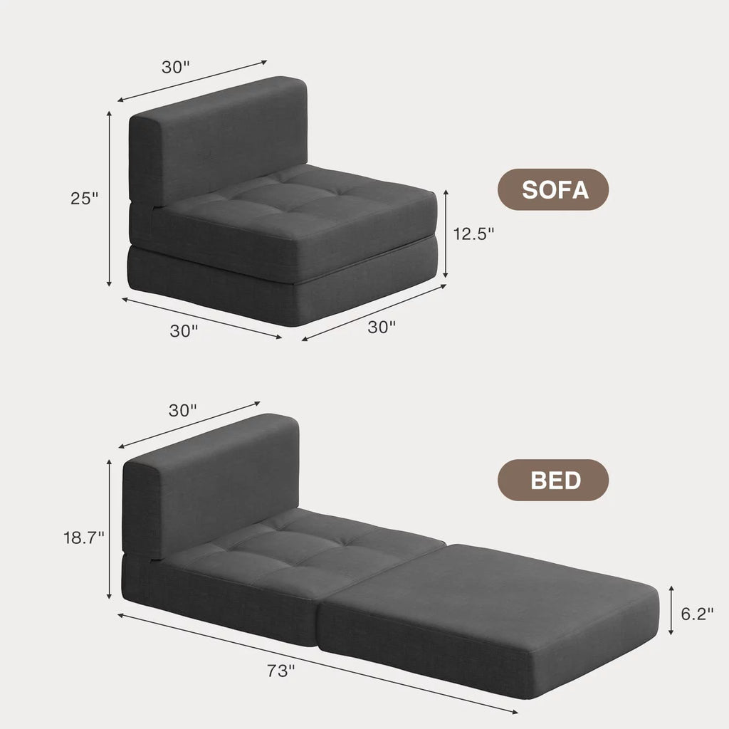 Light Gray Sleeper Sofa Bed M160597