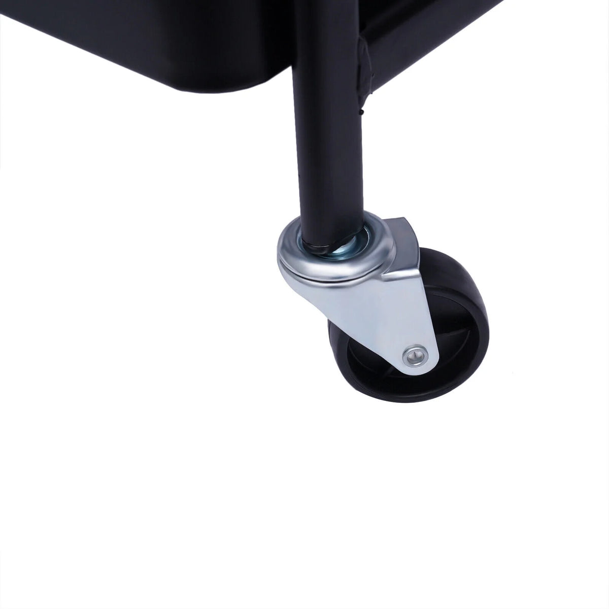 3 Tier Rolling Printer Cart with Wheel (Black+Brown) C6754