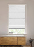 White Cordless Blackout Roman Shade 27"x64" E9708