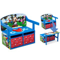 Blue 2-in-1 Activity Bench and Desk W40077