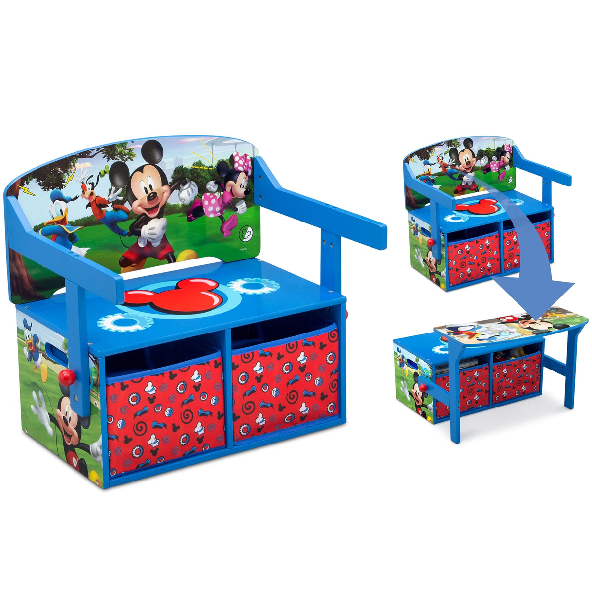 Blue 2-in-1 Activity Bench and Desk W40077