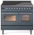 40 Induction Range with Electric Oven in Blue Grey R545