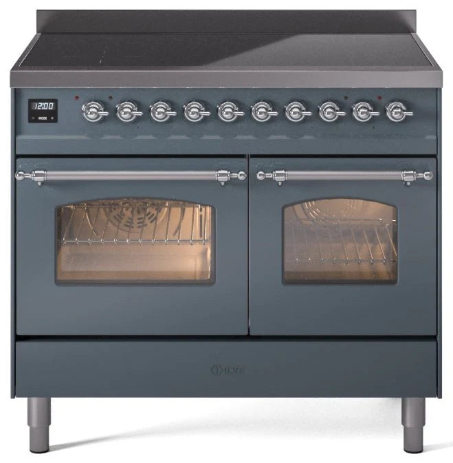 40 Induction Range with Electric Oven in Blue Grey R545
