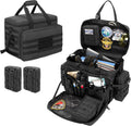 Black Patrol Duty Bag with 2 Detachable MOLLE Pouches & Laptop Layer L125