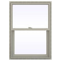 Desert Sand Vinyl Single Hung Window with Fiberglass Mesh Screen P4531