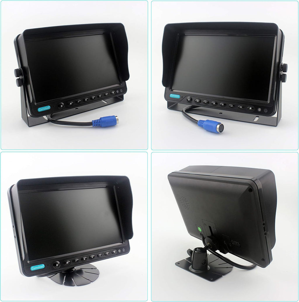 7 inch Backup Camera System with Quad Split Screen Monitor Kit M776