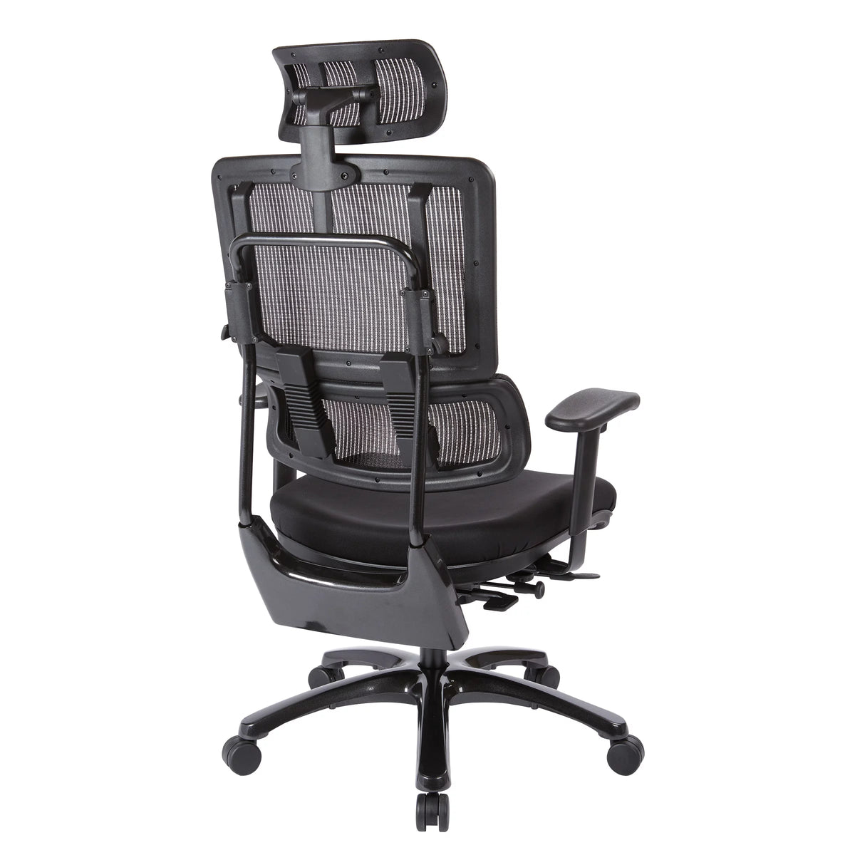 Black Mesh Back Chair with Headrest J937972
