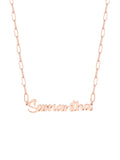Sterling Silver Paper Clip Chain Necklace D171130