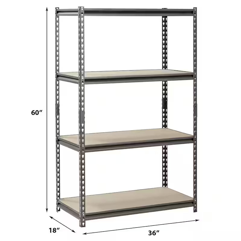 4-Tier Steel Storage Shelving Unit R71355