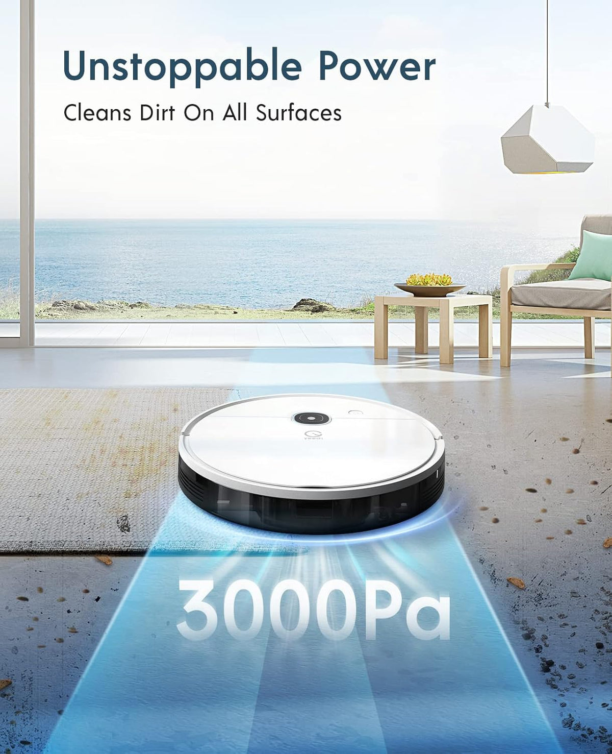 Robot Vacuum, 3000Pa Suction, Carpet Detection, Smart Visual Mapping, 110mins Runtime Q3998